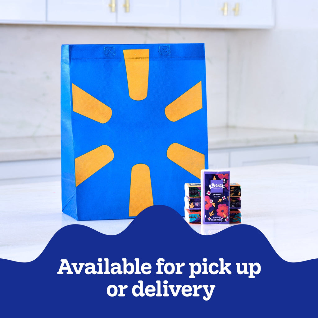Kleenex On-The-Go 3-Ply Facial Tissues, 8 Pack (80 Total Tissues)