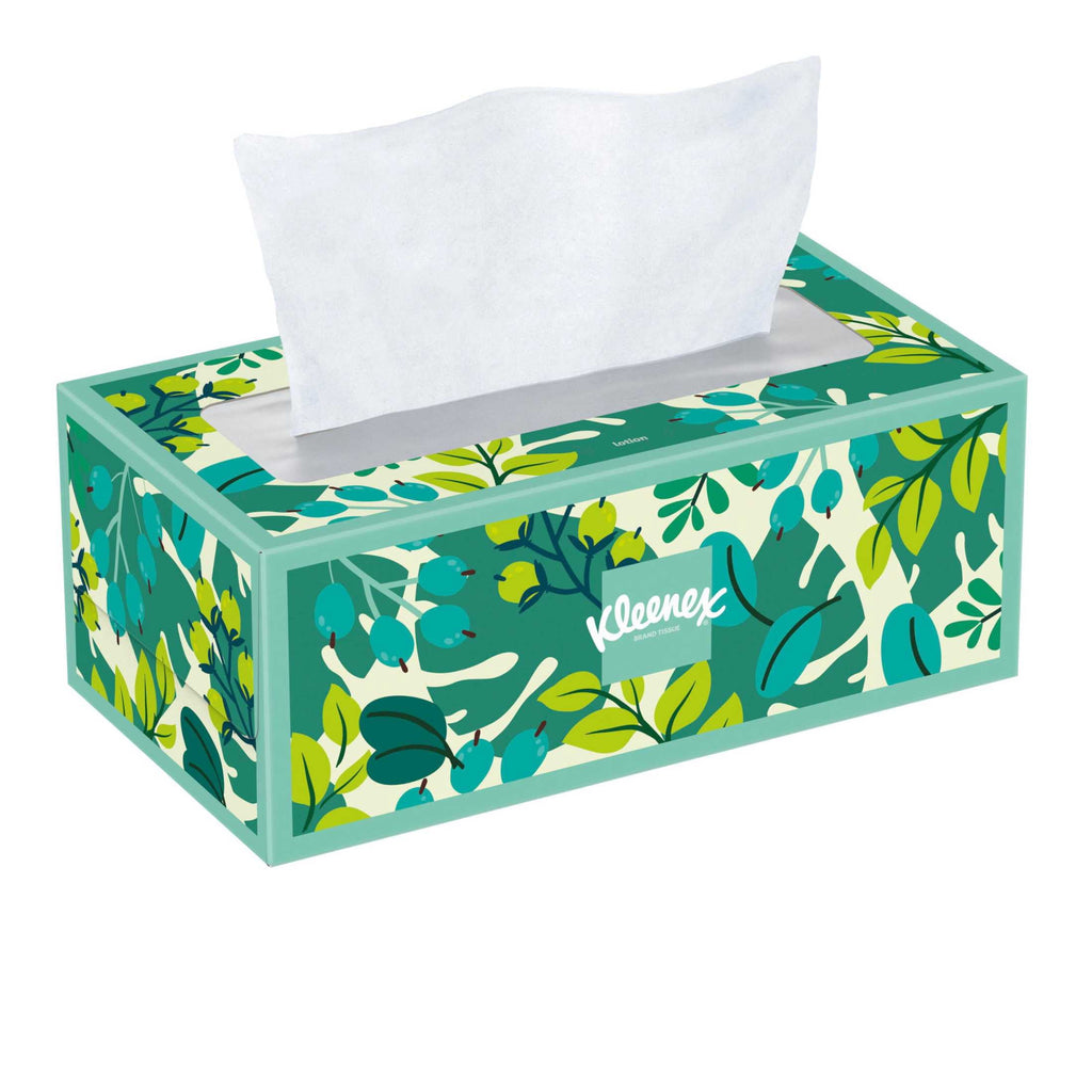 Kleenex Lotion Facial Tissues with Coconut Oil and Aloe, 3-Ply, 120 Count