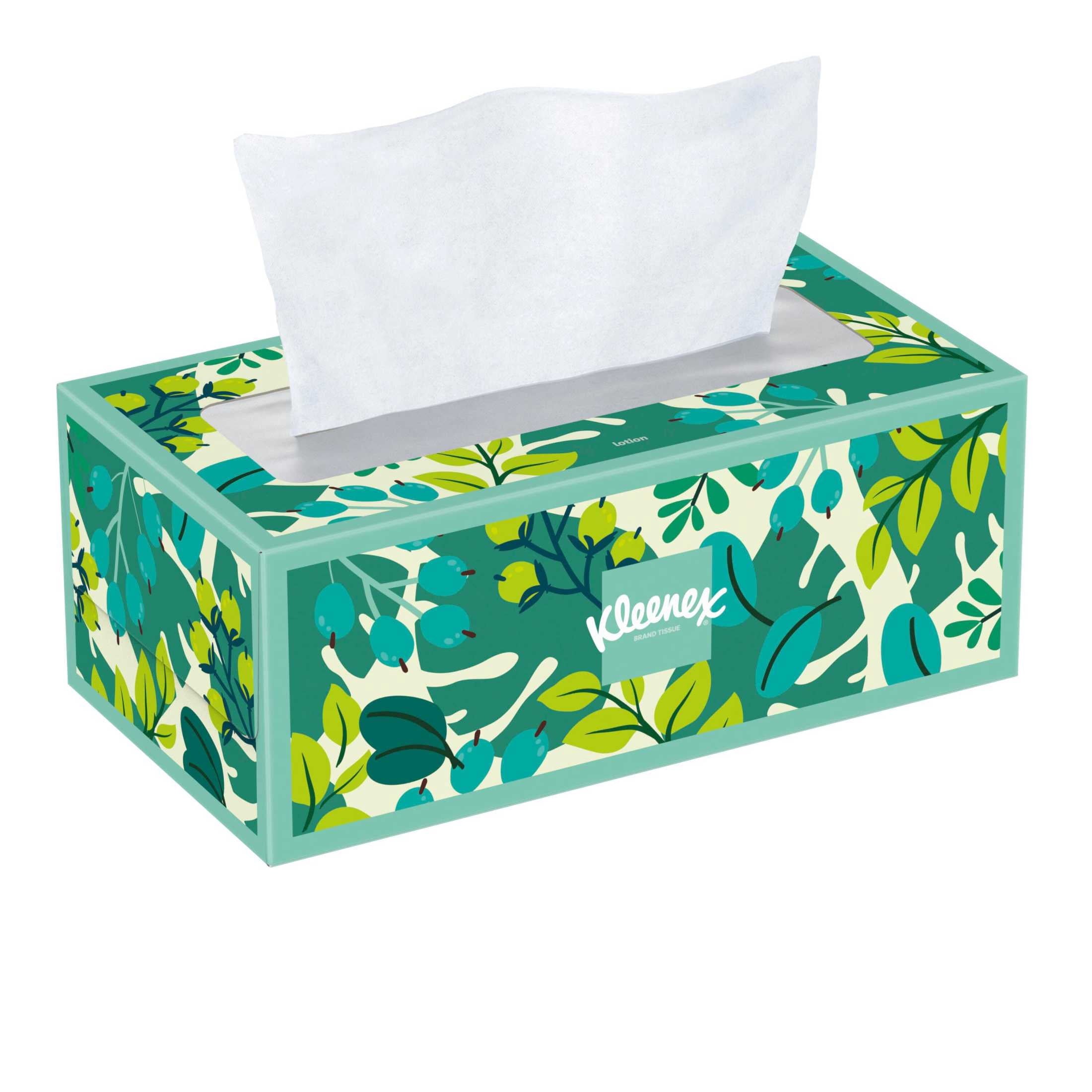 Kleenex Lotion Facial Tissues with Coconut Oil and Aloe, 3-Ply, 120 Count