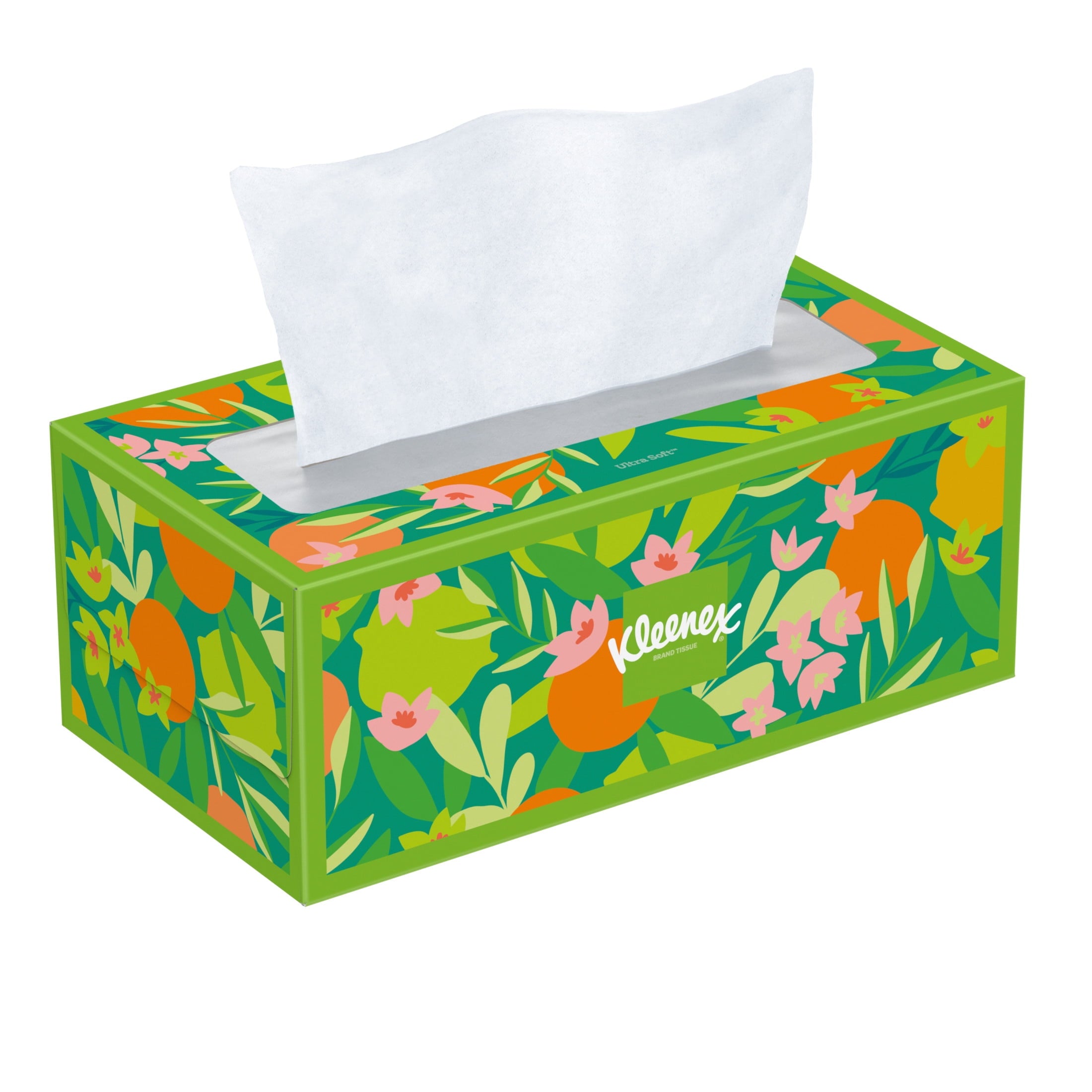 Kleenex Ultra Soft 3-Ply Flat Box Facial Tissues, 4 Pack (480 Total Tissues)