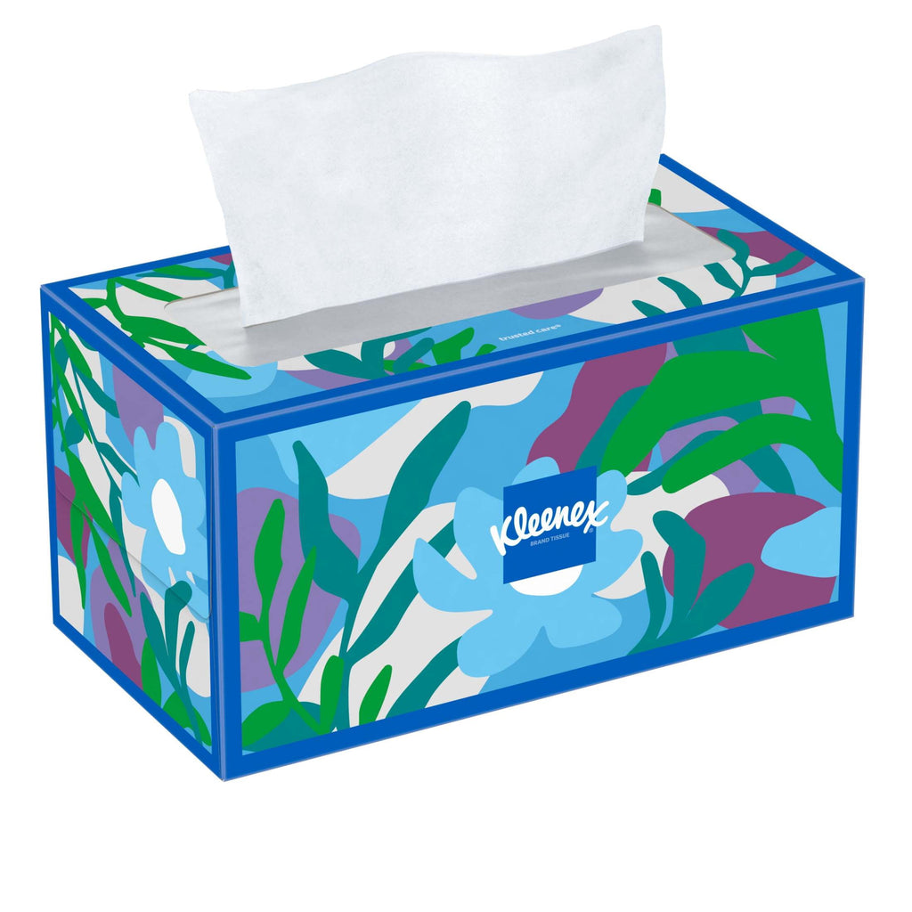 Kleenex Trusted Care 2-Ply Flat Box Facial Tissues, 8 Pack (1600 Total Tissues)