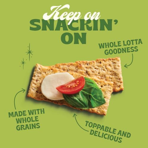 Back to Nature Multigrain Flatbread Crackers, Non-GMO, Plant-Based Snack Cracker, Made with Wheat Flour & Whole Grains, Snack Happy, 5oz Box