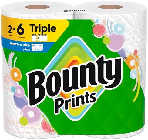 Bounty Select-A-Size Paper Towels, White, 8 Triple Rolls = 24 Regular Roll