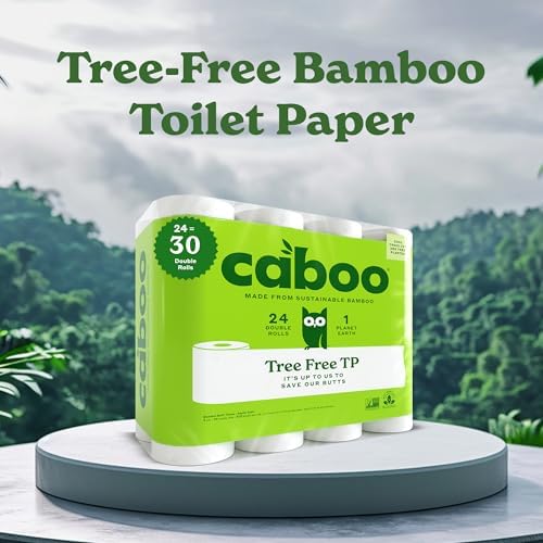 Caboo Tree Free Toilet Paper, PFAS Free, Septic Safe, 24 Rolls