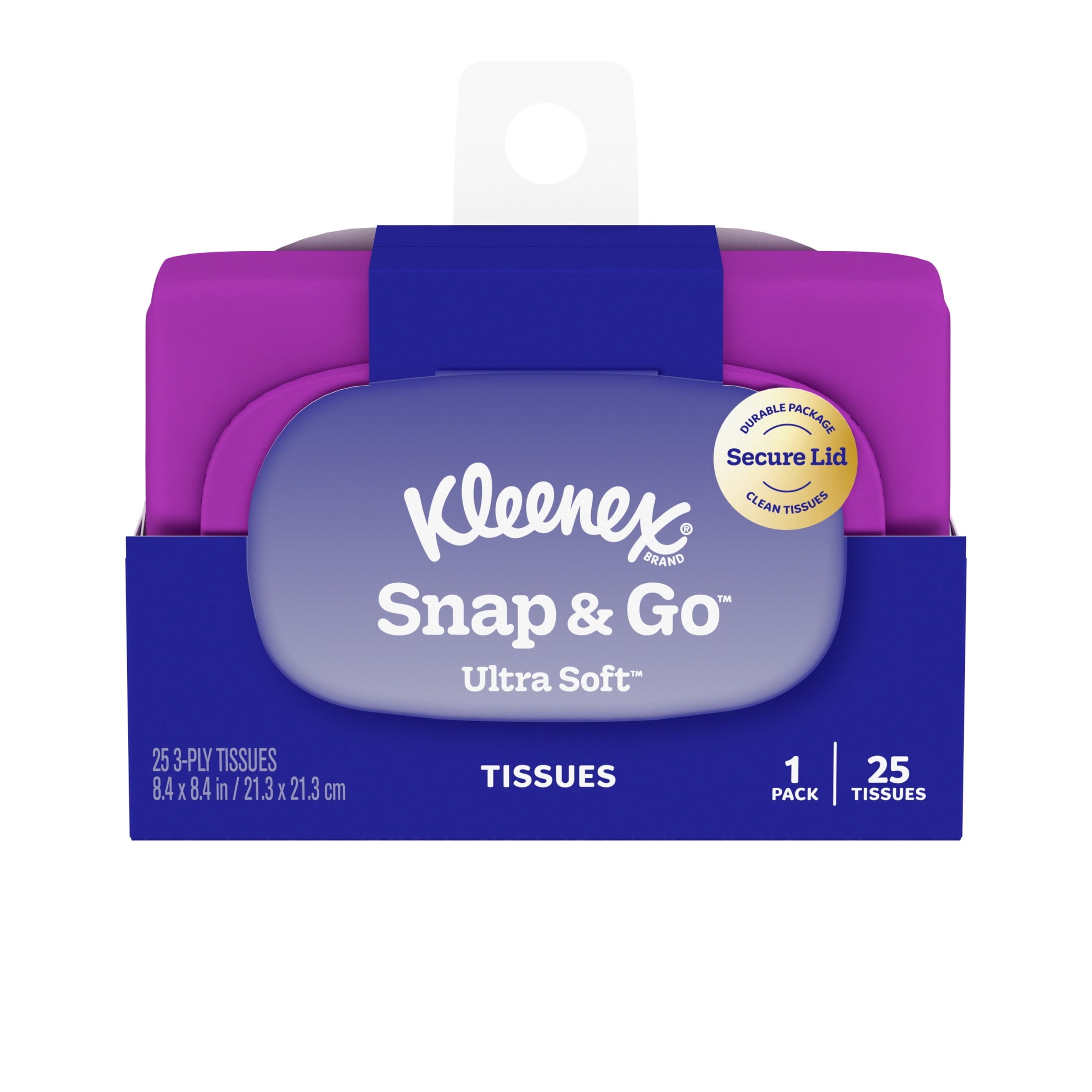 Kleenex Snap & Go Ultra Soft 3-Ply On-The-Go Facial Tissues, 1 Pack