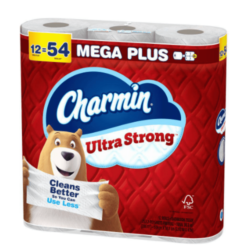 Ultra Strong Toilet Paper Roll (12 Mega Plus Rolls)