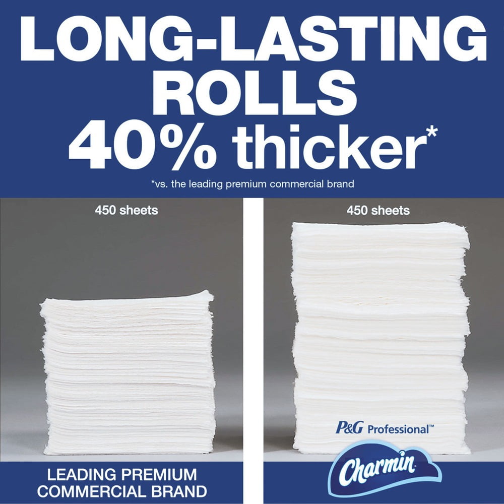 Commercial Bathroom Tissue Septic Safe, 2-Ply, White, 450 Sheets/Roll, 75/Carton