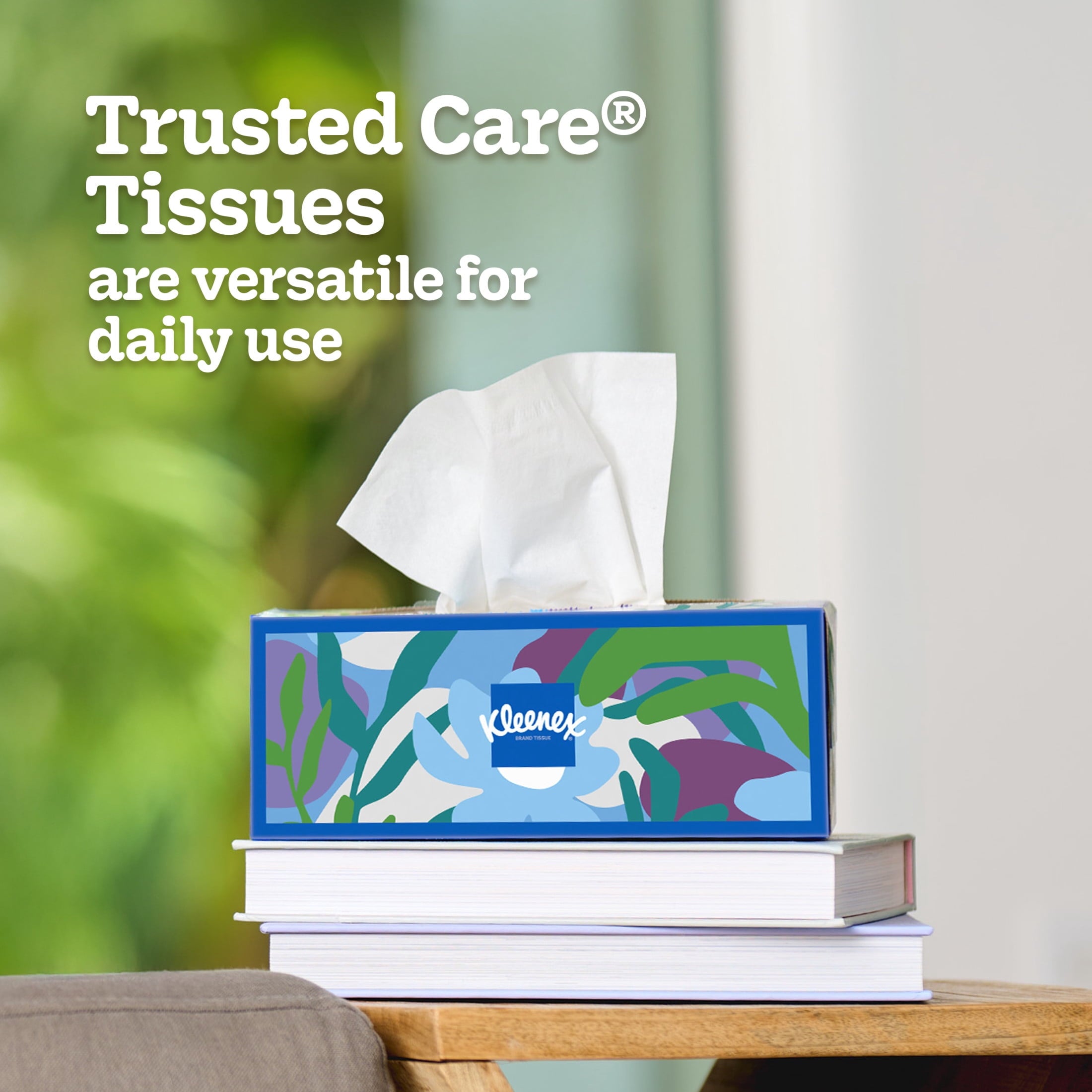 Kleenex Trusted Care 2-Ply Flat Box Facial Tissues, 6 Pack (960 Total Tissues)