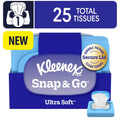 Kleenex Snap & Go Ultra Soft 3-Ply On-The-Go Facial Tissues, 1 Pack
