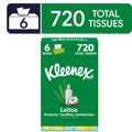 Kleenex Lotion with Coconut Oil 3-Ply Flat Box Facial Tissues, 6 Pack (720 Total Tissues)