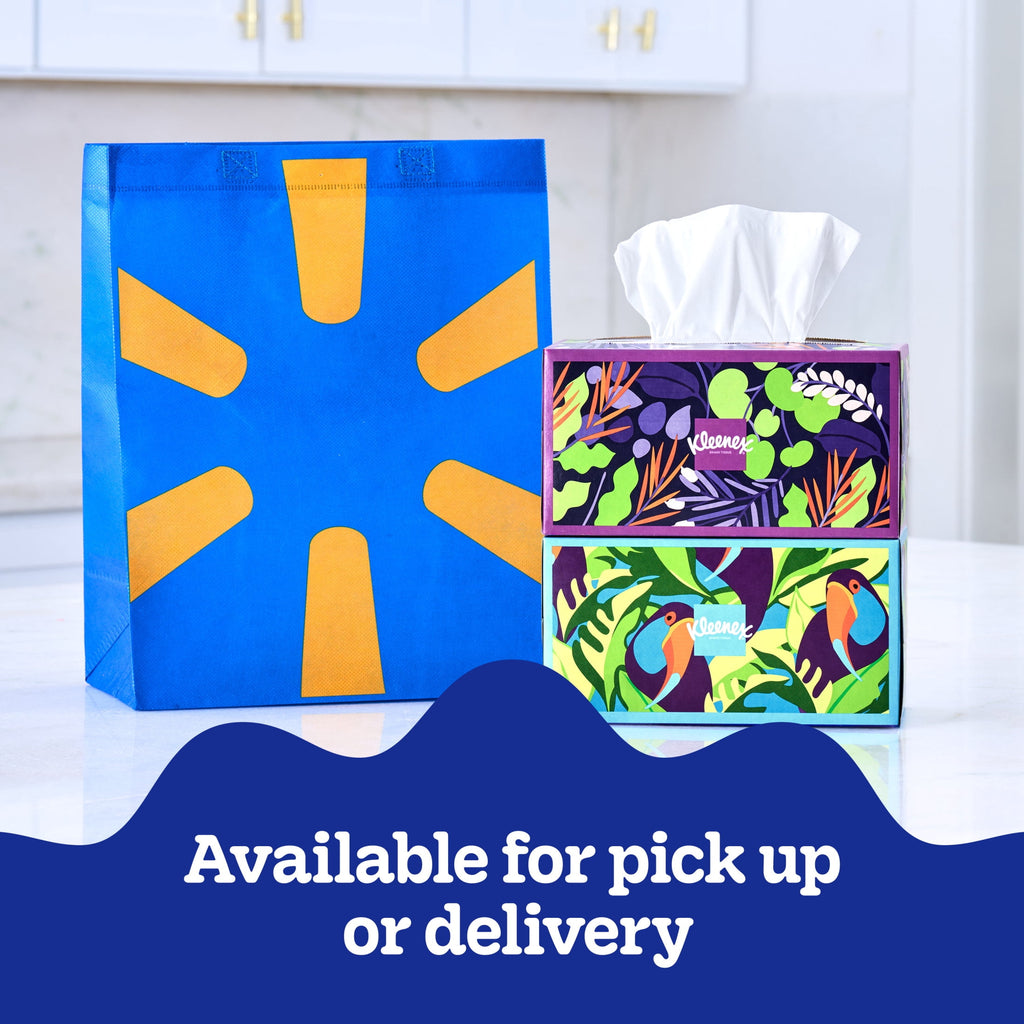 (6 pack) Kleenex Ultra Soft 3-Ply Flat Box Facial Tissues, 4 Pack (480 Total Tissues)