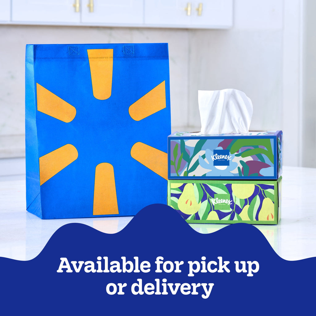 Kleenex Trusted Care 2-Ply Flat Box Facial Tissues, 1 Pack (72 Total Tissues)