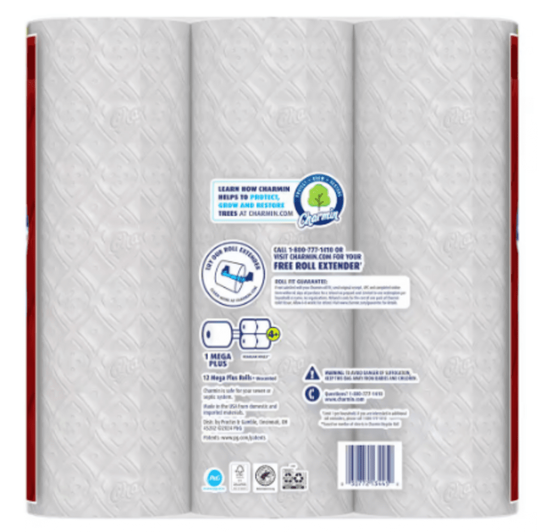 Ultra Strong Toilet Paper Roll (12 Mega Plus Rolls)