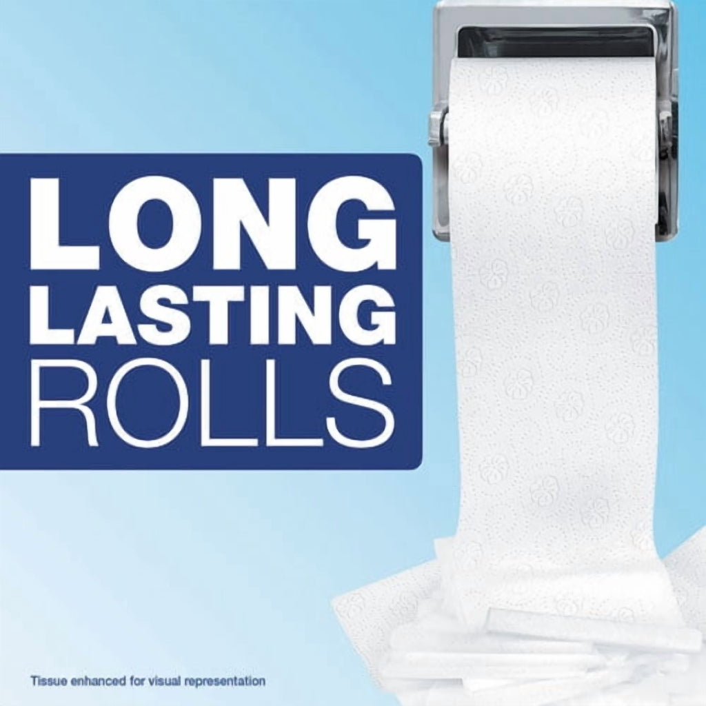 Commercial Bathroom Tissue Septic Safe, 2-Ply, White, 450 Sheets/Roll, 75/Carton