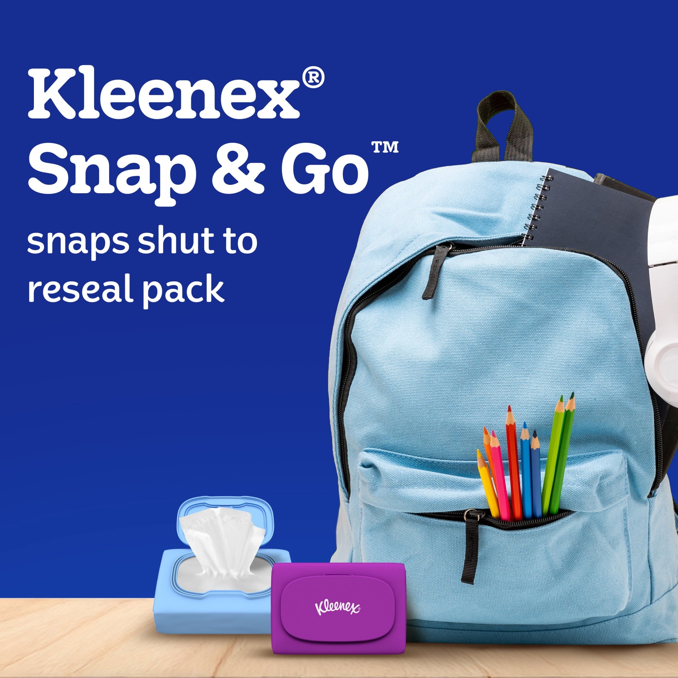 Kleenex Snap & Go Ultra Soft 3-Ply On-The-Go Facial Tissues, 1 Pack