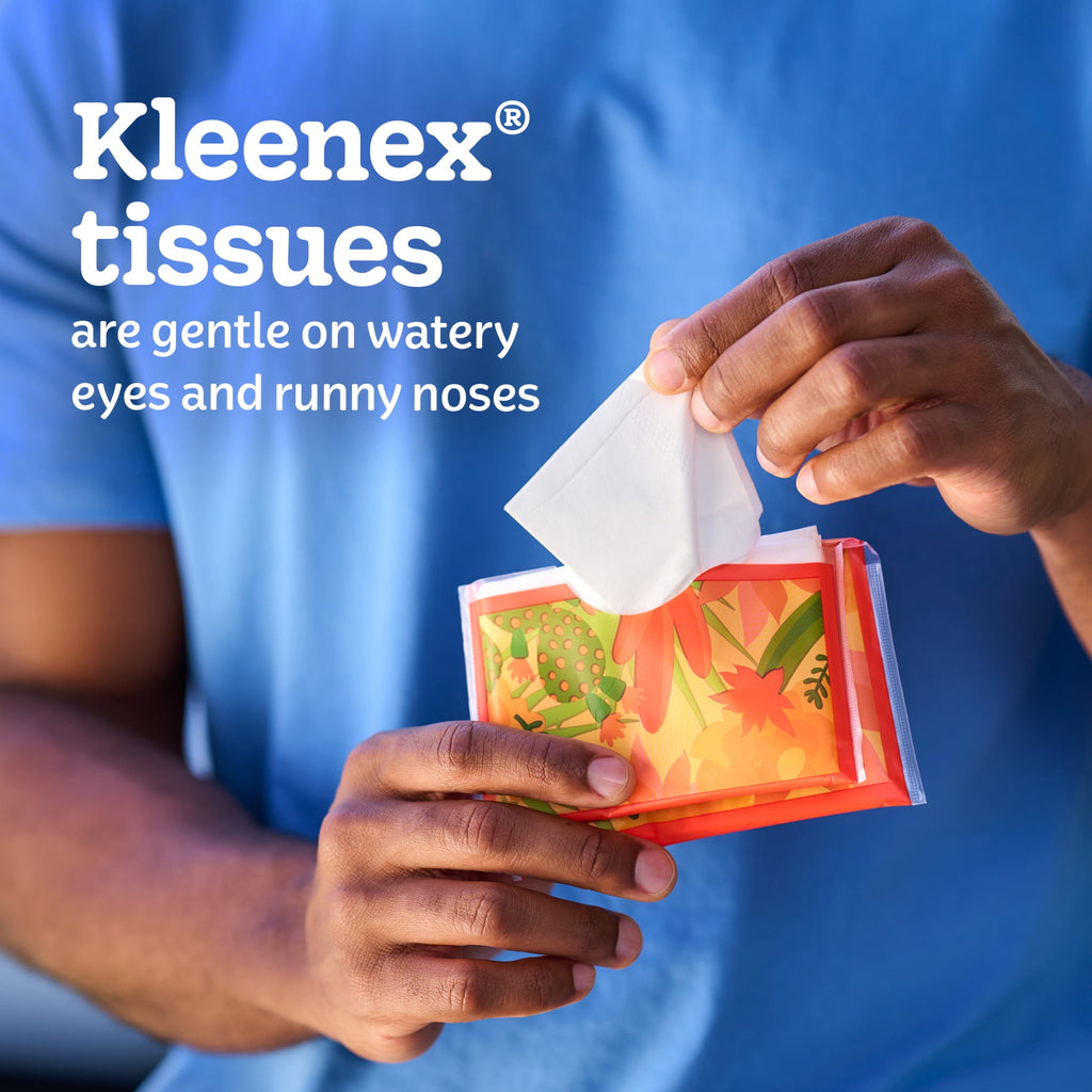 Kleenex Slim Wallet 3-Ply Facial Tissues, 6 Pack (60 Total Tissues)