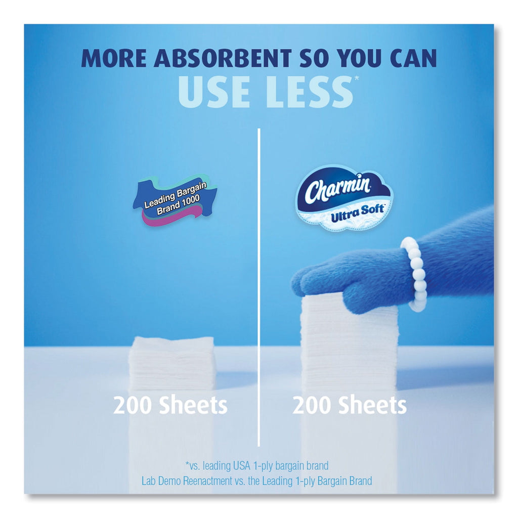 Ultra Soft Bathroom Tissue, Mega Roll, Septic Safe, 2-Ply, White, 224 Sheets/Roll, 12 Rolls/Pack | Bundle of 2 Packs